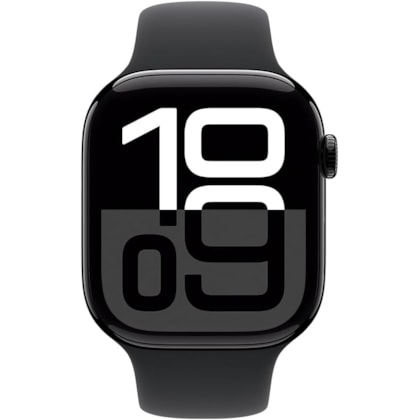 Apple Watch Series 10 42 mm - Preto Brilhante ( Pulseira esportiva Preta )