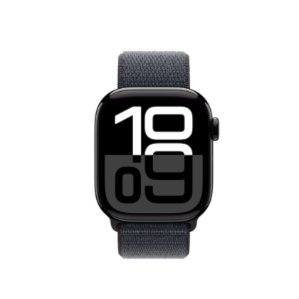 Apple Watch Series 10 42 mm - Preto Brilhante ( Pulseira Loop Preta )