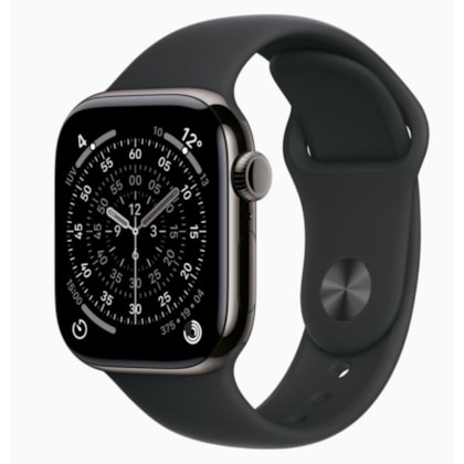 Apple Watch Series 11 42mm GPS + Celular - Ardósia Titânio - Pulseira Esportiva