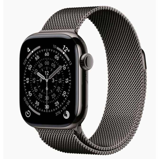 Apple Watch Series 11 42mm GPS + Celular - Ardósia Titânio - Pulseira estilo Milânes-aa09470b-6b30-4745-a78e-6d10a7875e38