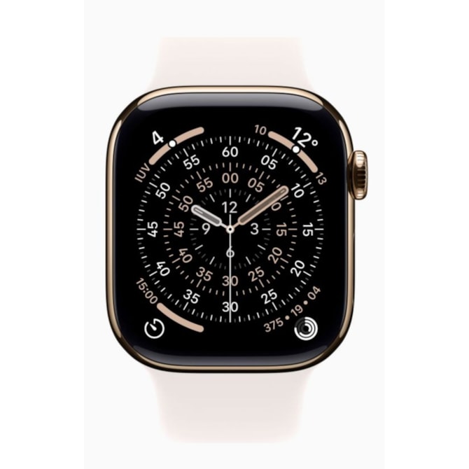 Apple Watch Series 11 42mm GPS + Celular - Dourado Titânio - Pulseira Esportiva-d1fdac11-b018-4b30-8b20-7048d3290da4
