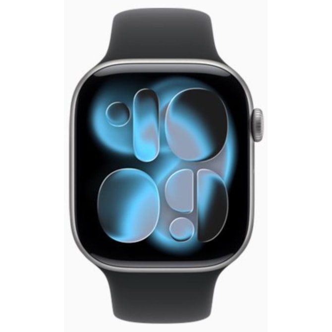 Apple Watch Series 11 42mm GPS - Cinza espacial Alumínio - Pulseira Esportiva-9ece2a59-b964-44de-a0e7-94c109e85459
