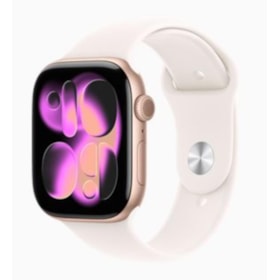 Apple Watch Series 11 42mm GPS - Ouro Rosa Alumínio - Pulseira Esportiva