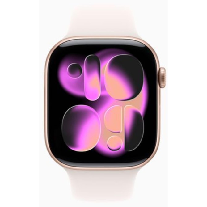 Apple Watch Series 11 42mm GPS - Ouro Rosa Alumínio - Pulseira Esportiva-e8ab37af-0e72-4770-8e31-da86c6e1b188