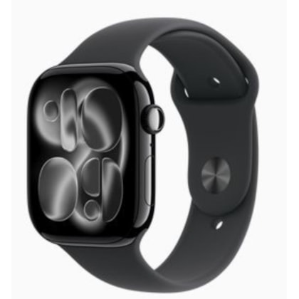 Apple Watch Series 11 42mm GPS - Preto Brilhante Alumínio - Pulseira Esportiva