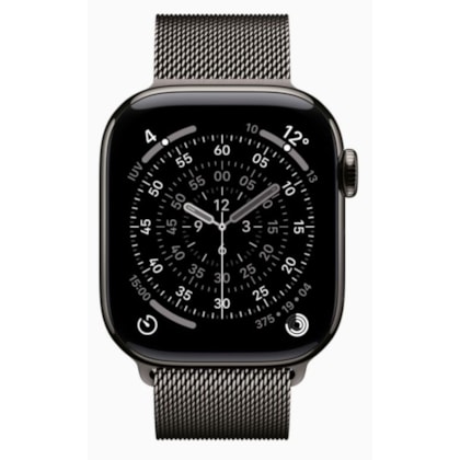Apple Watch Series 11 46mm GPS + Celular - Ardósia Titânio - Pulseira estilo Milânes
