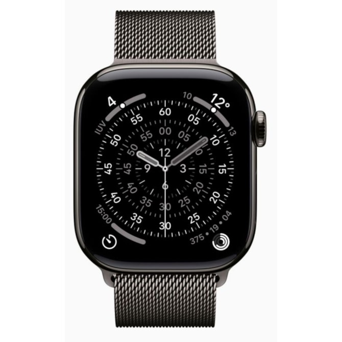 Apple Watch Series 11 46mm GPS + Celular - Ardósia Titânio - Pulseira estilo Milânes-8240d086-345c-4f75-8230-e2e466988119