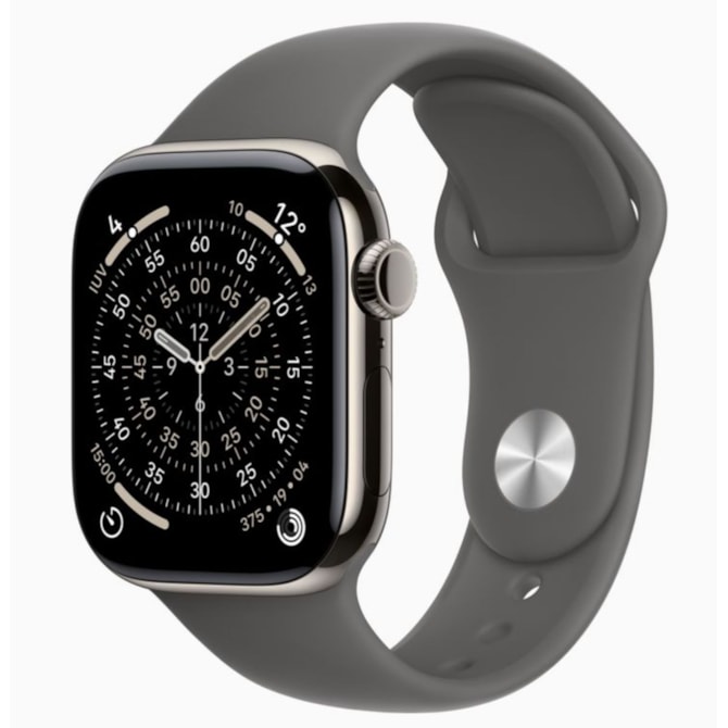 Apple Watch Series 11 46mm GPS + Celular - Natural Titânio - Pulseira Esportiva-5607a654-5724-440f-8b69-33784f1d86d2