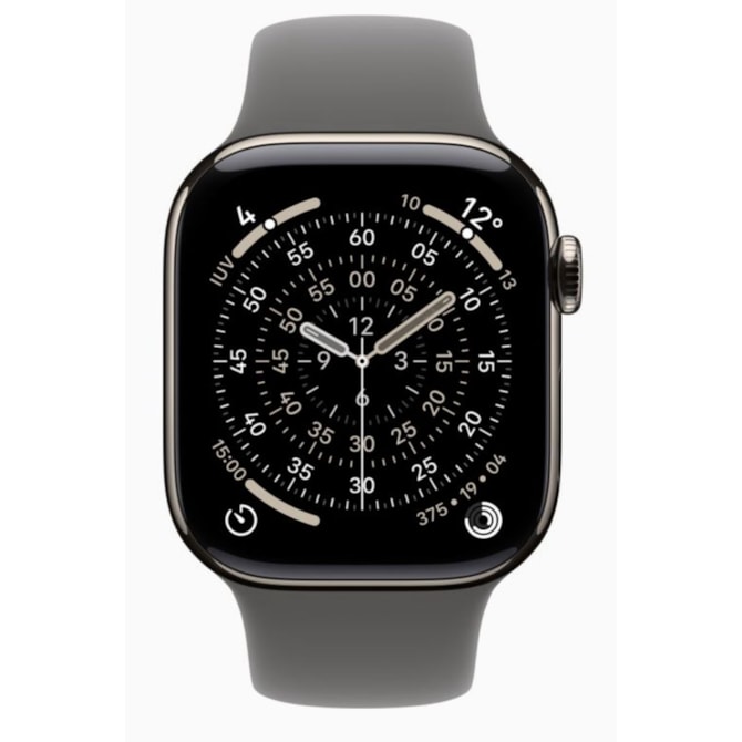 Apple Watch Series 11 46mm GPS + Celular - Natural Titânio - Pulseira Esportiva-99220d2e-2de0-4500-b488-a0b5dae82271