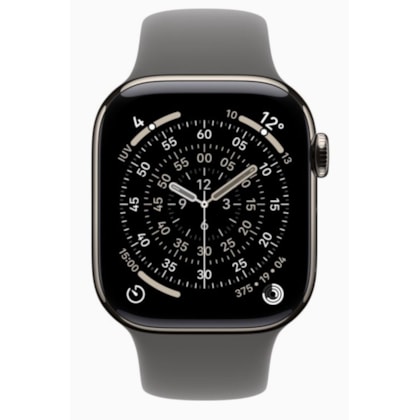 Apple Watch Series 11 46mm GPS + Celular - Natural Titânio - Pulseira Esportiva