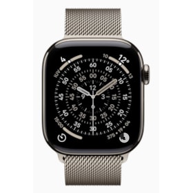 Apple Watch Series 11 46mm GPS + Celular - Natural Titânio - Pulseira estilo Milânes