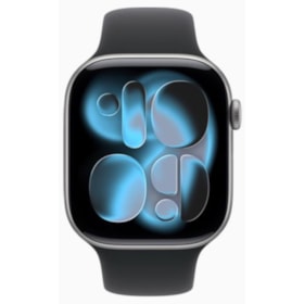 Apple Watch Series 11 46mm GPS - Cinza Espacial Alumínio - Pulseira Esportiva