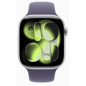 Apple Watch Series 11 46mm GPS - Prateado Alumínio - Pulseira Esportiva