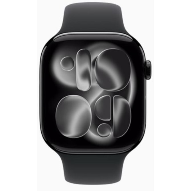 Apple Watch Series 11 46mm GPS - Preto Brilhante Alumínio - Pulseira Esportiva-7f218a4d-d683-48a2-91d1-4ab08db98e41