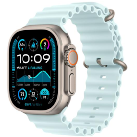 Apple Watch Ultra 2 GPS + Celular Natural 49mm - Pulseira Esportiva - Oceano Azul Glacial
