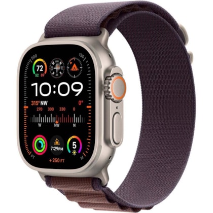 Apple Watch Ultra 2 GPS + Celular Natural 49mm - Pulseira loop Índigo alpine