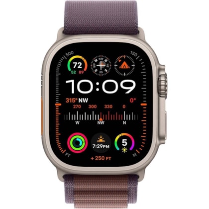 Apple Watch Ultra 2 GPS + Celular Natural 49mm - Pulseira loop Índigo alpine