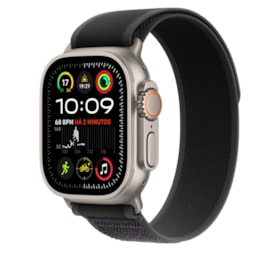 Apple Watch Ultra 2 GPS + Celular Natural 49mm - Pulseira loop Trail Preta