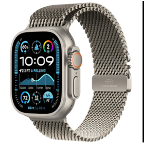 Apple Watch Ultra 2 GPS + Celular Natural 49mm - Pulseira Milanese Loop - Natural Titanium