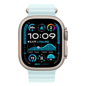 Apple Watch Ultra 2 GPS + Celular Natural 49mm - Pulseira  Oceano - ice Blue