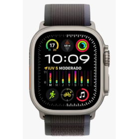 Apple Watch Ultra 2 GPS + Celular Natural 49mm - Pulseira trail Loop - Cinza com Verde