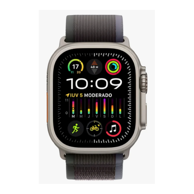 Apple Watch Ultra 2 GPS + Celular Natural 49mm - Pulseira trail Loop - Cinza com Verde-5f7762e4-4ca1-45a8-b9e5-2782f98457da