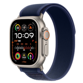 Apple Watch Ultra 2 GPS + Celular Natural Titânio 49mm - Pulseira Loop Trail - Azul