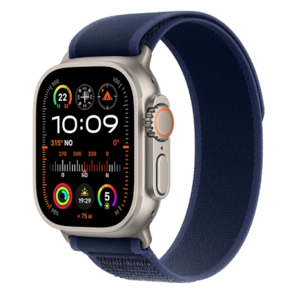 Apple Watch Ultra 2 GPS + Celular Natural Titânio 49mm - Pulseira Loop Trail - Azul