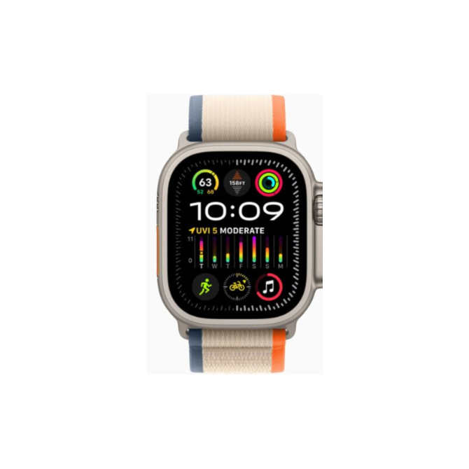 Apple Watch Ultra 2 GPS + Celular Natural Titânio 49mm - Pulseira Loop Trail - Laranja e Bege-02ccd343-1bed-40e9-93ab-8b9eefb5b969