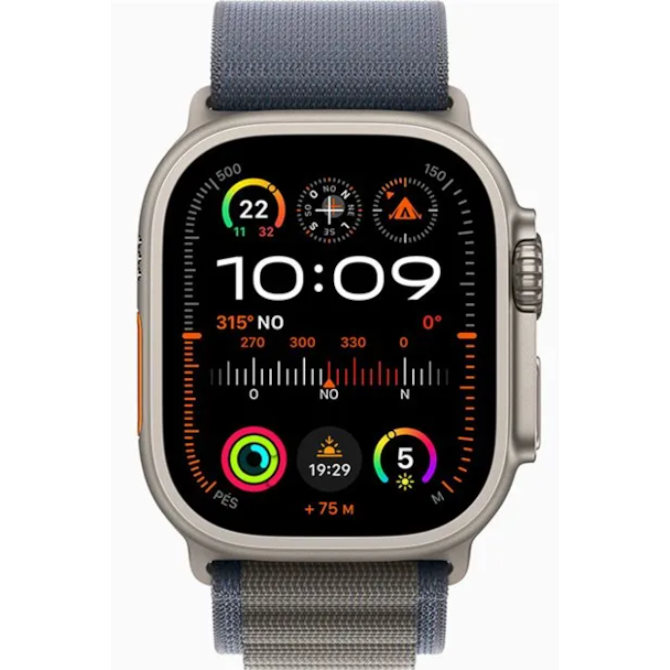 Apple Watch Ultra 2 GPS + Celular Natural Titanium 49mm - Pulseira Alpine Loop - Azul Claro-a2d98c67-c24b-4c19-9ac0-6fd880217193