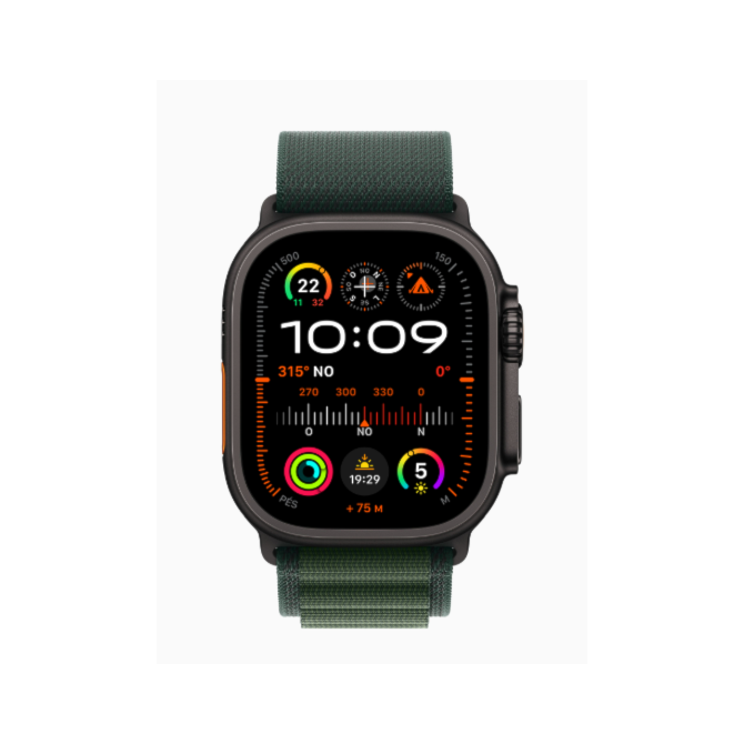 Apple Watch Ultra 2 GPS + Celular Preto 49mm - Pulseira Alpine Loop - Verde Escuro-59c1c0f1-3b60-4cae-a5d5-53a485e33495