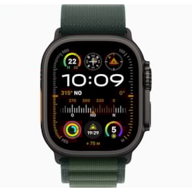 Apple Watch Ultra 2 GPS + Celular Preto 49mm - Pulseira Loop Alpina Verde-escuro
