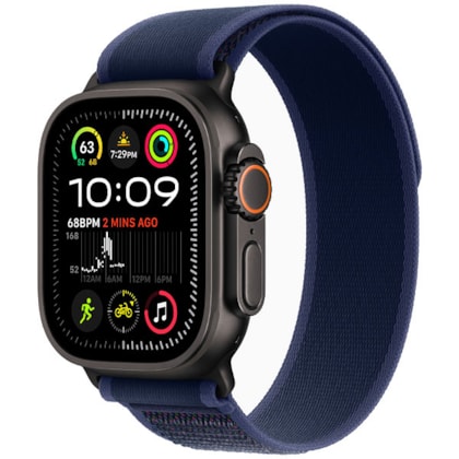 Apple Watch Ultra 2 GPS + Celular Preto 49mm - Pulseira Loop Trail -  Azul