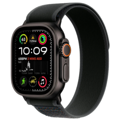 Apple Watch Ultra 2 GPS + Celular Preto 49mm - Pulseira Loop Trail - Preto
