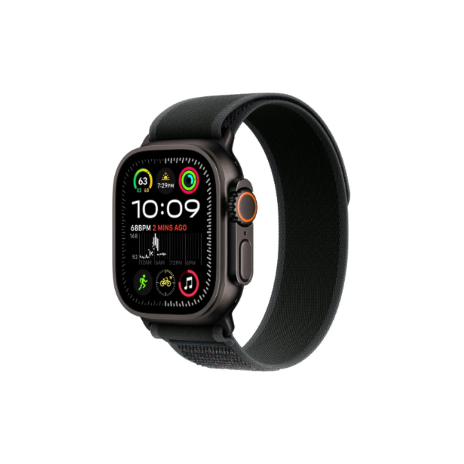 Apple Watch Ultra 2 GPS + Celular Preto 49mm - Pulseira Loop Trail - Preto-908b4adc-bbcc-489b-89c1-44b5583a3d86