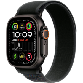 Apple Watch Ultra 2 GPS + Celular Preto 49mm - Pulseira Loop Trail - Preto