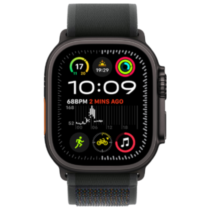 Apple Watch Ultra 2 GPS + Celular Preto 49mm - Pulseira Loop Trail - Preto