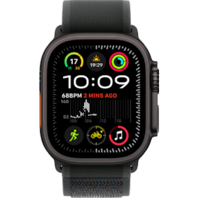 Apple Watch Ultra 2 GPS + Celular Preto 49mm - Pulseira Loop Trail - Preto