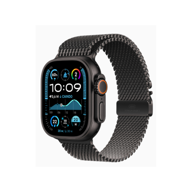 Apple Watch Ultra 2 GPS + Celular Preto 49mm - Pulseira Milanese Loop - Black Titanium-012c6e3e-baeb-469e-9e61-c16b269f8093