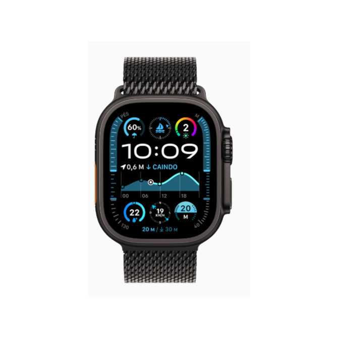 Apple Watch Ultra 2 GPS + Celular Preto 49mm - Pulseira Milanese Loop - Black Titanium-af157d97-fa67-43a7-afbf-36841224047d
