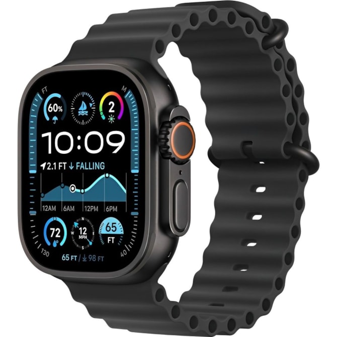 Apple Watch Ultra 2 GPS Preto 49mm - Pulseira Esportiva Ocean Preto-abadf009-ffba-4931-a442-da6171a2ac25