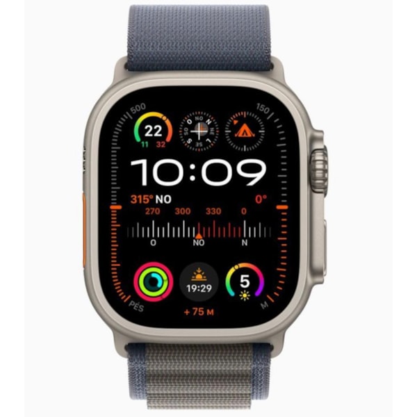 Apple Watch Ultra 2 GPS Titânio 49mm - pulseira Loop Alpina Azul-a83cd2be-e1cf-4391-a42f-f581d2ce4fbf