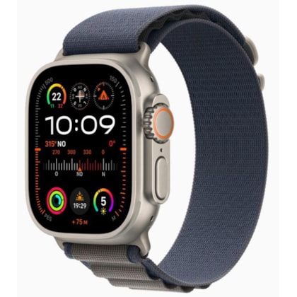 Apple Watch Ultra 2 GPS Titânio 49mm - pulseira Loop Alpina Azul