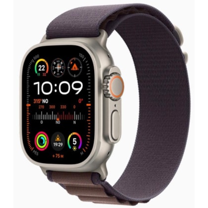 Apple Watch Ultra 2 GPS Titânio 49mm - pulseira Loop Alpina Índigo