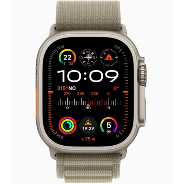 Apple Watch Ultra 2 GPS Titânio 49mm - pulseira Loop Alpina Oliva-35849a37-8617-4a9d-b4c6-2228fd8358d2