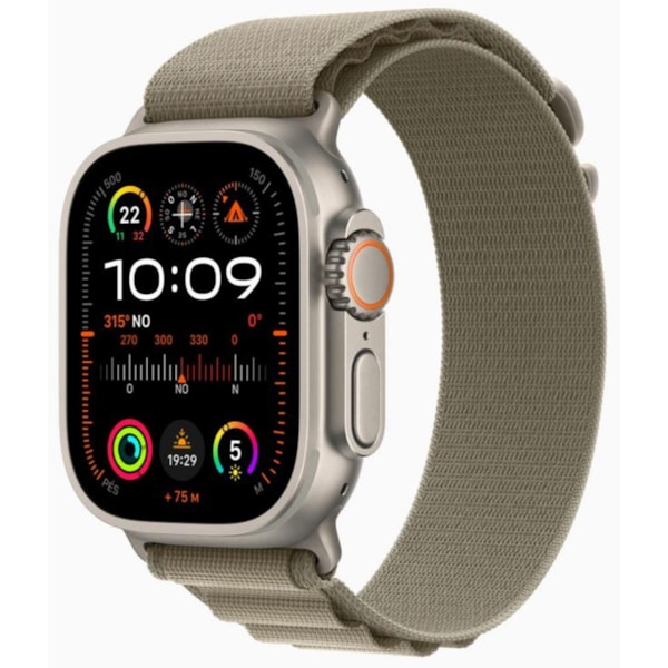 Apple Watch Ultra 2 GPS Titânio 49mm - pulseira Loop Alpina Oliva-6c4a2faa-c4ac-411d-9e9b-d788341a4364