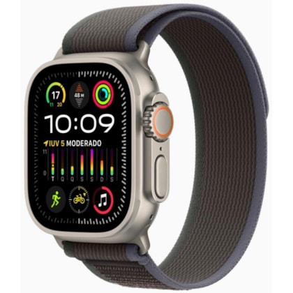 Apple Watch Ultra 2 GPS Titânio 49mm - pulseira Loop Trail Azul / Preto