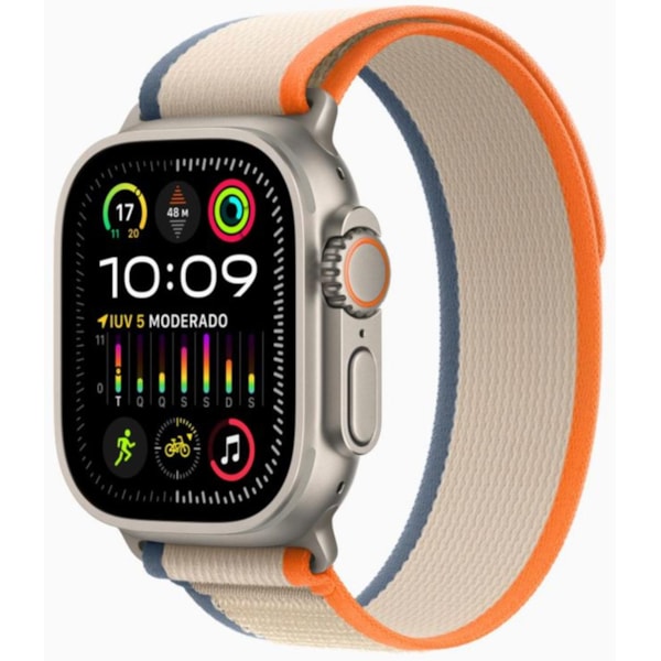 Apple Watch Ultra 2 GPS Titânio 49mm - pulseira Loop Trail Laranja / Bege-59d6f9cb-9cc7-49b2-a7c0-edf1b520c71d