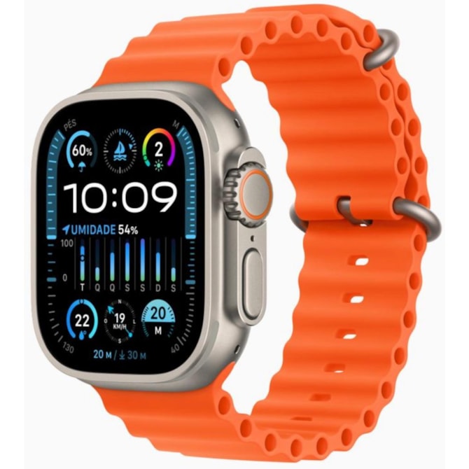 Apple Watch Ultra 2 GPS Titânio 49mm - pulseira Oceano - Laranja-76677910-6e34-4092-8644-1365766c55c1