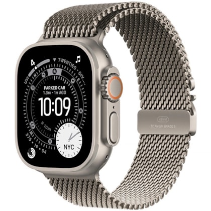 Apple Watch Ultra 3 49mm GPS + Celular - Natural Titanium Milanese Loop